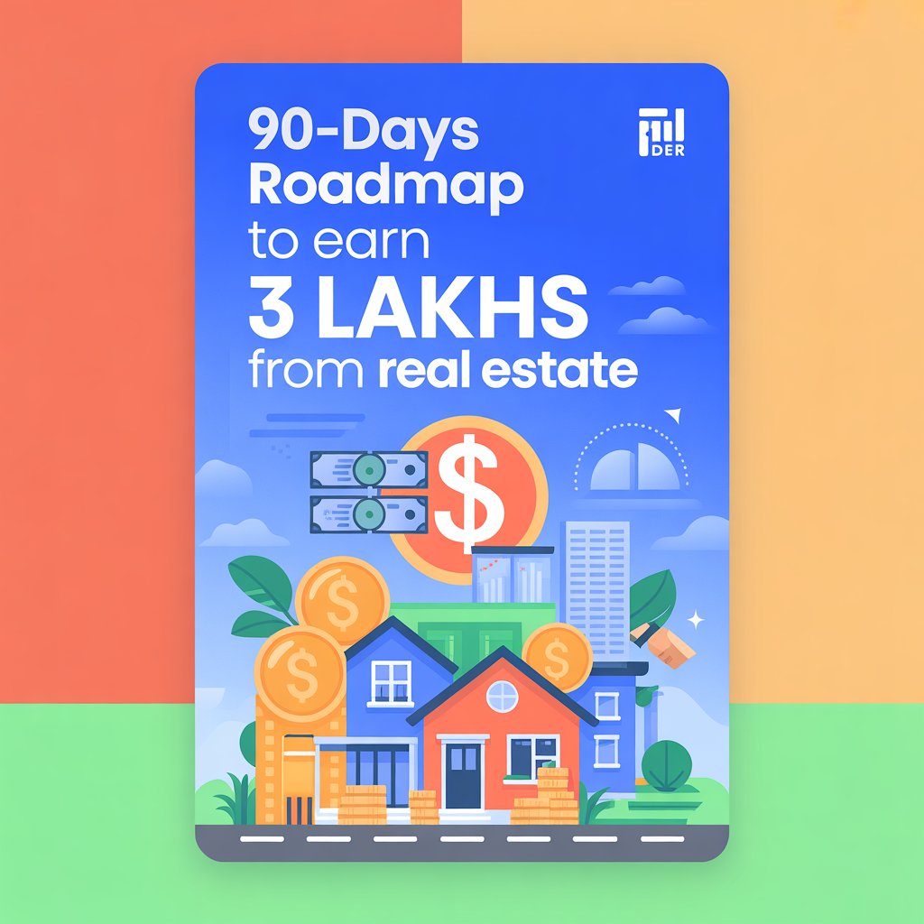 90-Days Roadmap to Earn ₹3 Lakhs from Real Estate